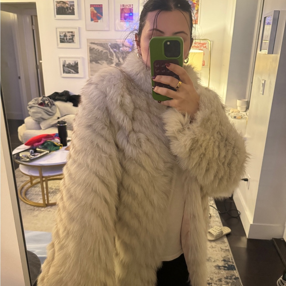 Vintage America Cream Teddy Jacket